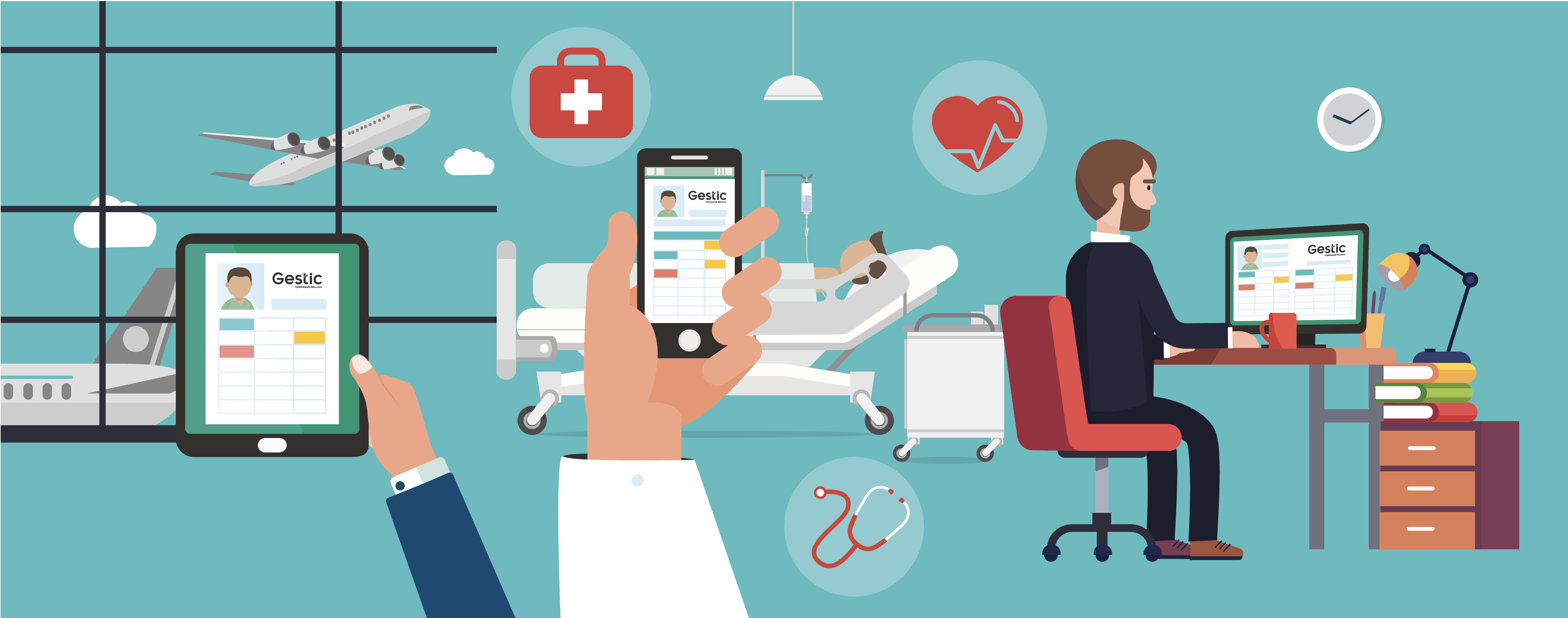 Profesionales usando Gestión Salud